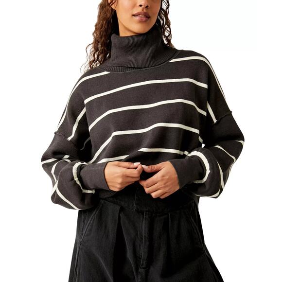 Free People Sweaters - Free People Paulie Sweater Smoked Pearl Turtleneck Sweater Medium